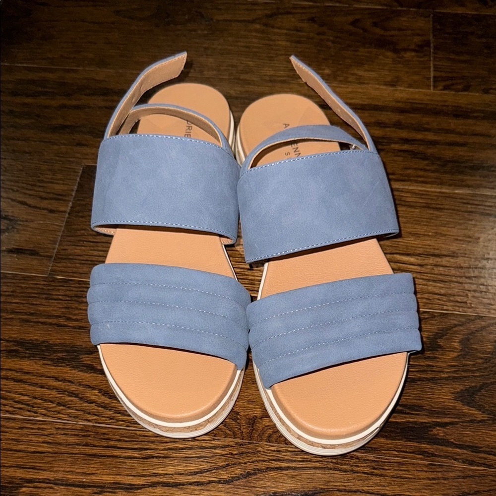 Adrienne Vittadini Sport Platform Sandals size 7.5 - Picture 1 of 6